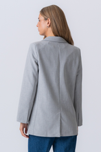 Load image into Gallery viewer, Claire Oversized Blazer - Light Grey
