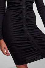 Cargar imagen en el visor de la galería, Vestido de manga larga norma - negro

