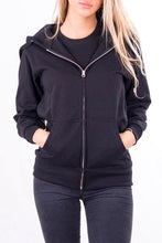 Load image into Gallery viewer, Basic zip hoodie - Black
