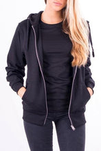 Load image into Gallery viewer, Basic zip hoodie - Black
