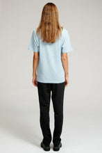 Carica l'immagine nel visualizzatore di Gallery, T -shirt oversize - azzurro (donne)
