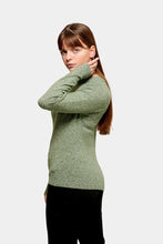 Load image into Gallery viewer, Soft Doffy Knit - Fit Green Melange
