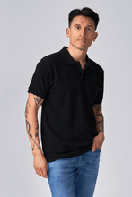 Afbeelding in Gallery-weergave laden, Oversized polo - zwart
