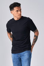 Charger l&#39;image dans la galerie, T-shirt de base organique - marine noire
