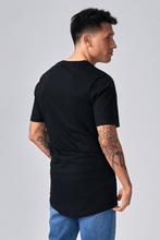 Cargar imagen en el visor de la galería, Camiseta larga - Negro
