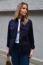 Load image into Gallery viewer, Clara Twill Shirt - Navy
