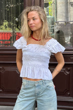 Load image into Gallery viewer, Honey Ruffle Top - White
