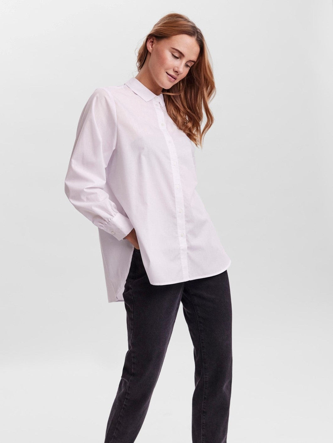 Ella Basic Shirt - White