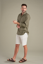 Afbeelding in Gallery-weergave laden, Linen Shorts - White
