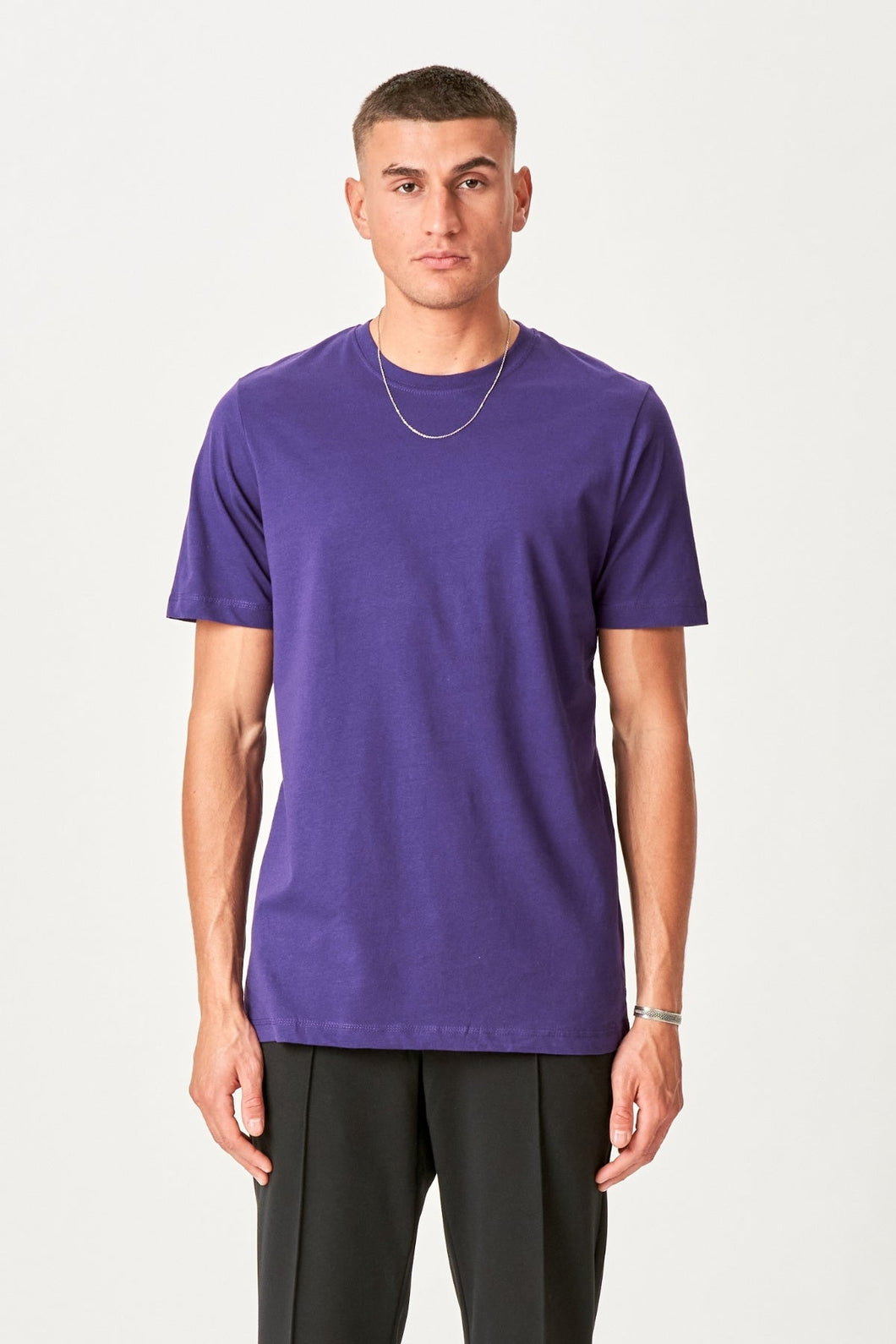 T-shirt básica orgânica - Roxo