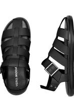 Load image into Gallery viewer, Gitta Leather Sandal - Black
