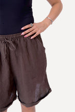 Load image into Gallery viewer, Linen Shorts - Brown
