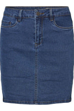 Carica l&#39;immagine nel visualizzatore di Gallery, Calda gonna a sette - denim blu
