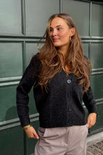 Load image into Gallery viewer, Knitted Cardigan - Dark Grey Melange
