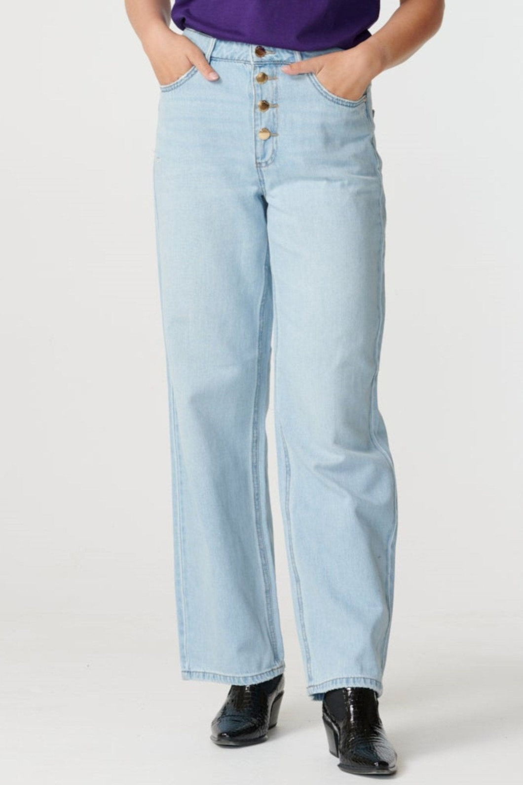 Juicy Jeans (perna larga) - Azul denim claro