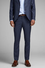 Carregar imagem no visualizador da galeria, Calças de fato clássicas Slimfit - Marinho
