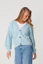 Afbeelding in Gallery-weergave laden, Knop Cardigan - Blue Fog
