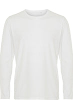 Carica l&#39;immagine nel visualizzatore di Gallery, T-shirt muscolare a maniche lunghe-bianco
