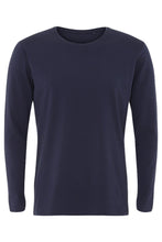 Carica l'immagine nel visualizzatore di Gallery, T-shirt muscolare a maniche lunghe-Navy
