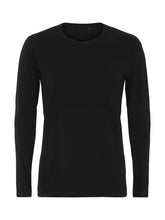 Carica l&#39;immagine nel visualizzatore di Gallery, T-shirt muscolare a maniche lunghe-nero
