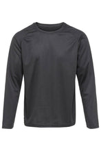 Charger l&#39;image dans la galerie, T-shirt d&#39;entraînement à manches longues - noir
