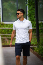 Cargar imagen en el visor de la galería, Muscle Polo Shirt - White
