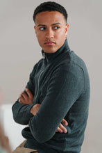 Charger l'image dans la galerie, Pullover Zip Cardigan - Charcoal Melange

