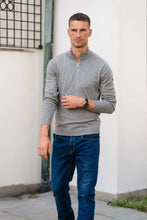 Charger l'image dans la galerie, Pullover Half Zip - Grey Melange
