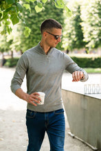 Charger l'image dans la galerie, Pullover Half Zip - Grey Melange
