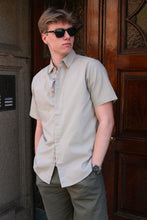 Load image into Gallery viewer, Short Sleeve Linen Shirt - Sand
