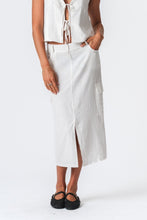 Load image into Gallery viewer, Linen Skirt - White
