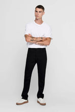 Carica l&#39;immagine nel visualizzatore di Gallery, Jeans Mike Stretch - Black (Wide Fit)
