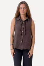 Carica l'immagine nel visualizzatore di Gallery, Mio Linen Top - Brown
