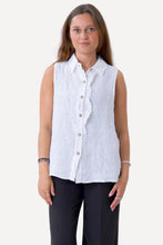 Load image into Gallery viewer, Mio Linen Top - White
