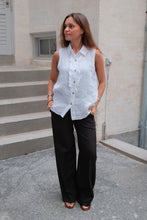 Load image into Gallery viewer, Mio Linen Top - White
