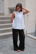 Load image into Gallery viewer, Mio Linen Top - White
