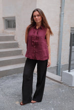 Load image into Gallery viewer, Mio Linen Top - Red
