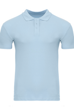 Carregar imagem no visualizador da galeria, Camisa pólo muscular - Azul claro
