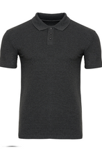 Carregar imagem no visualizador da galeria, Camisa pólo muscular - Cinzento escuro

