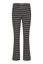 Load image into Gallery viewer, Natalia Flair Pants - Black Gold Lurex
