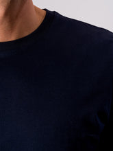 Charger l&#39;image dans la galerie, T-shirt de base organique - marine noire
