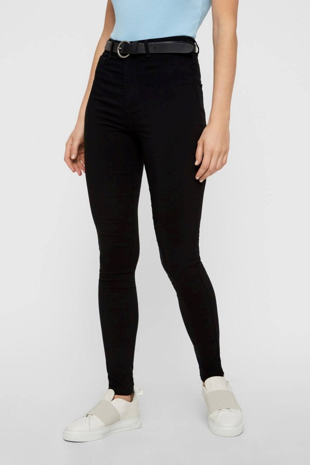 Pièces jeans - noir (taille haute)
