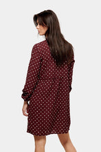 Charger l&#39;image dans la galerie, Robe de chemise imprimée - rouge
