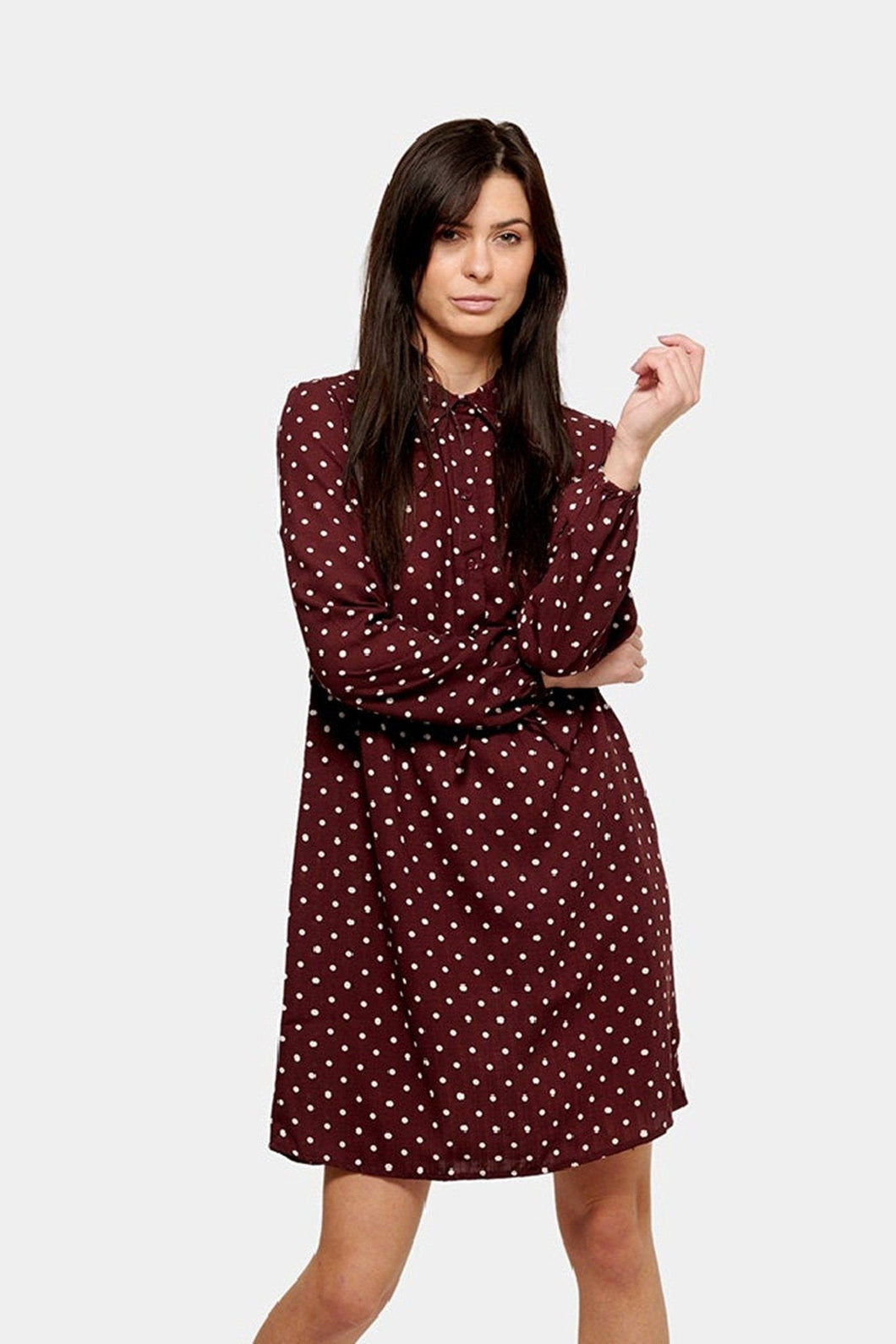Robe de chemise imprimée - rouge