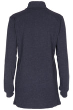 Load image into Gallery viewer, Roll collar sweater - Heather blue
