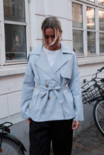 Load image into Gallery viewer, Sia Short Trenchcoat - Sky Blue
