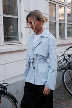 Load image into Gallery viewer, Sia Short Trenchcoat - Sky Blue
