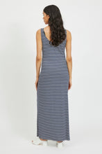 Carica l&#39;immagine nel visualizzatore di Gallery, Dell Maxi Dress - Blazer blu scuro/Biancaneve
