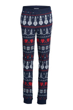 Load image into Gallery viewer, Snowflake Junior Pajamas - Navy
