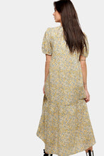 Charger l&#39;image dans la galerie, Robe longue Sovie - floral bleu et jaune
